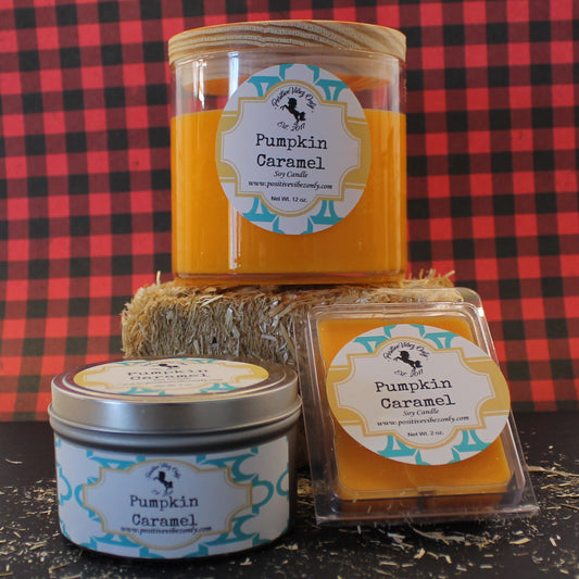 Pumpkin Caramel Fall Scented Candle