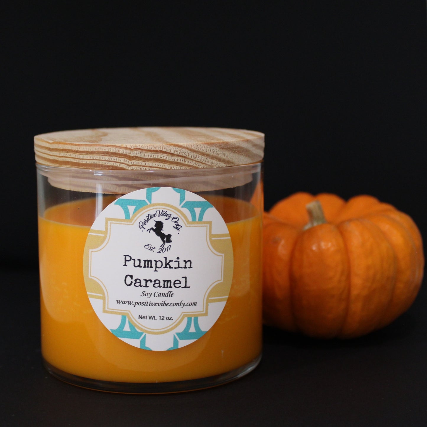 Pumpkin Caramel Fall Scented Candle